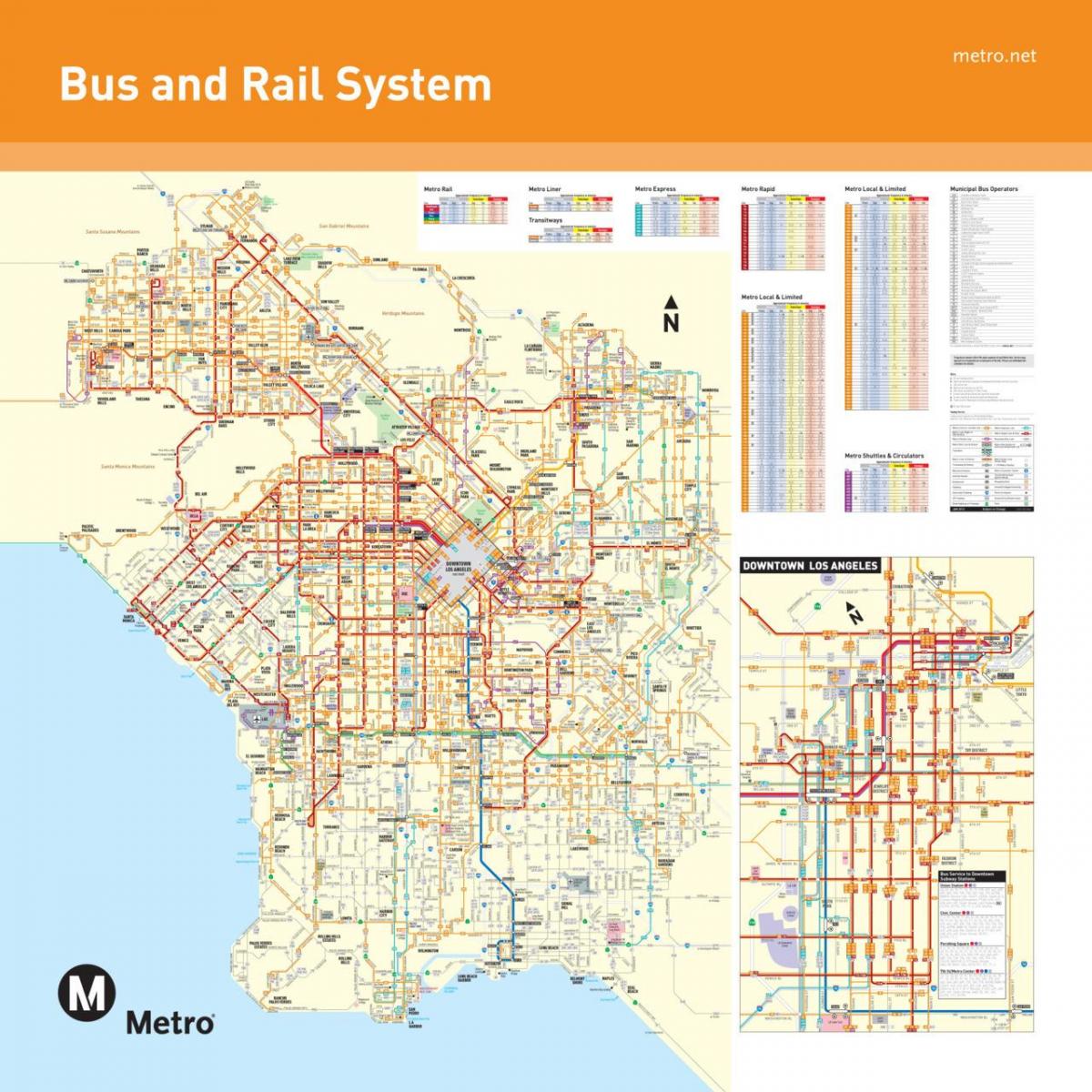 Los Angeles transito mappa