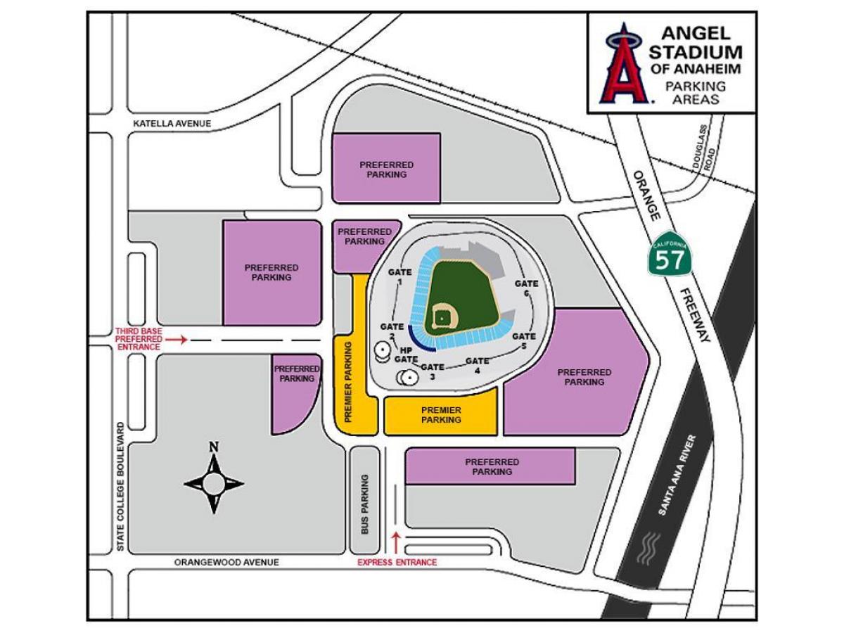 mappa degli angeli parcheggio