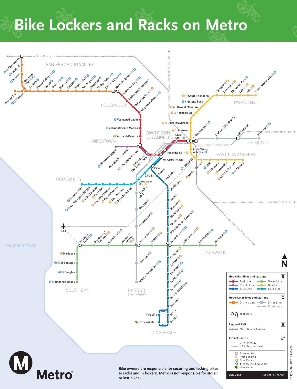mappa di LA metropolitana moto