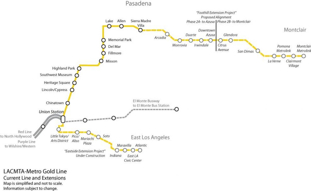 LA metropolitana linea oro la mappa