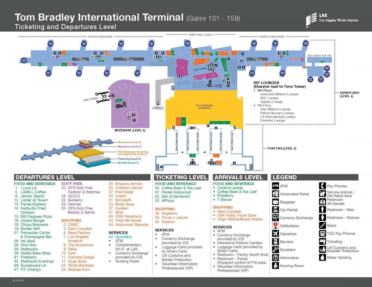 tom bradley international terminal mappa