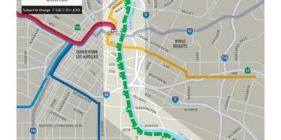 Fiume di Los Angeles pista ciclabile mappa