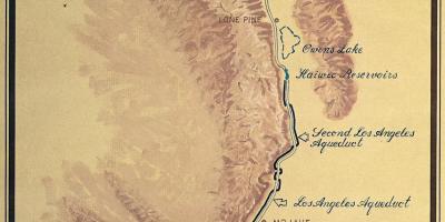 Mappa di Los Angeles acquedotto