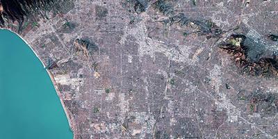 Mappa di Los Angeles satellitare 